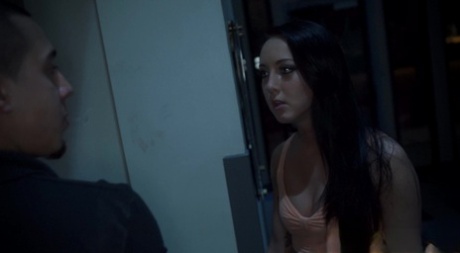 Helpless teen Sabrina Banks is forced into rough sex in the dark of night 11972289