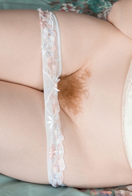 Amateur with red hair Vivi St Claire sets her beaver free from sheer underwear 52138659