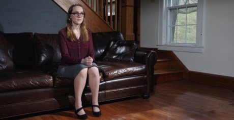 Nerdy looking girl Sierra Cirque ends up restrained and used as sex slave 91956786